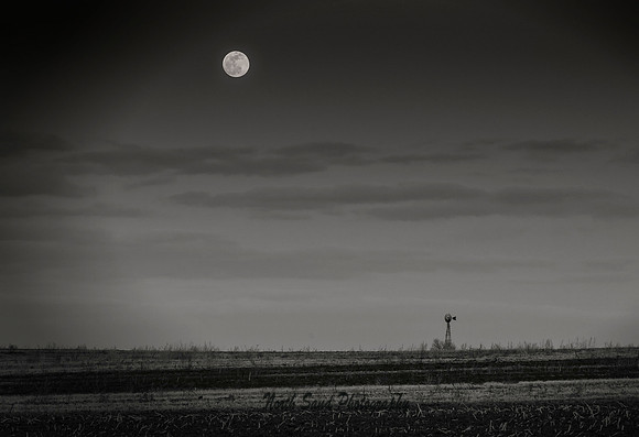 Moonrise over Windmill