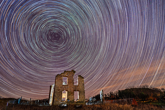 Star Trails over Ruins 1