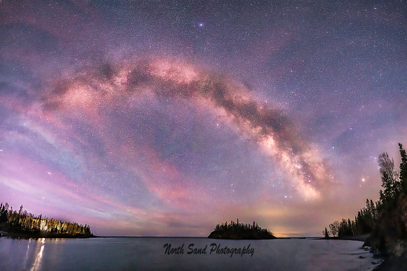 Milky Way over Ellingson Island