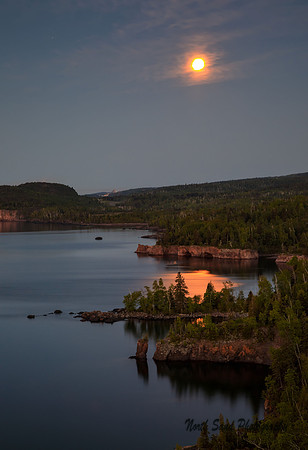 Full Moon over Lake Superior