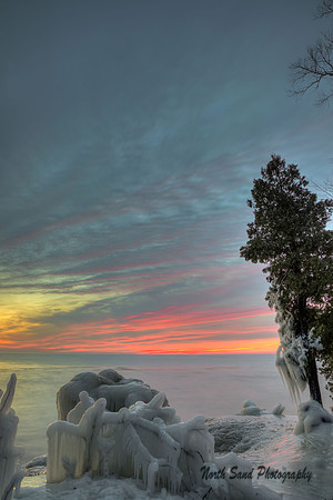 Cave Point Winter 2