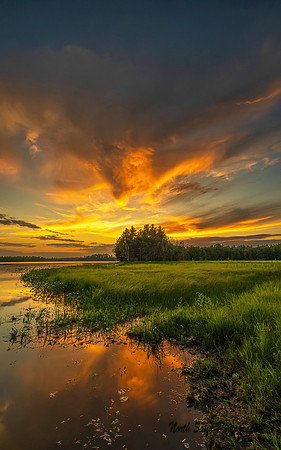 Sunset on Green lake
