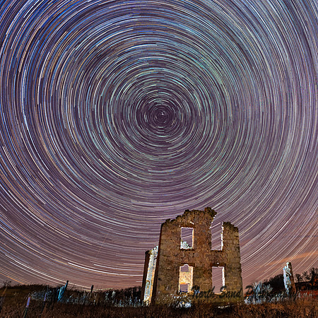 Star Trails over Ruins 2